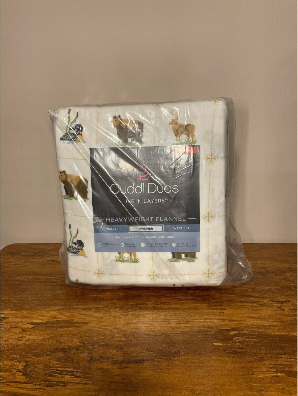 New Cuddl Duds Queen Cotton Flannel Sheet Set Cozy Cabin